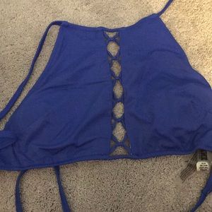 blue bathing suit from pink